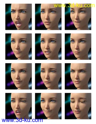 3D打印模型Lovely and Lethal Expressions for Aiko 8的图片