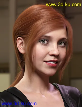 3D打印模型Low Ponytail Hair for Genesis 3 and 8 Female(s)的图片
