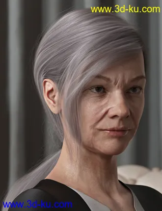 3D打印模型Low Ponytail Hair for Genesis 3 and 8 Female(s)的图片