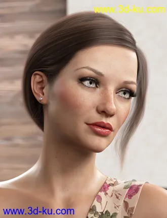 3D打印模型Low Ponytail Hair for Genesis 3 and 8 Female(s)的图片
