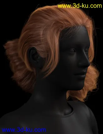 3D打印模型Low Updo Hair for Genesis 3 and 8 Female(s)的图片