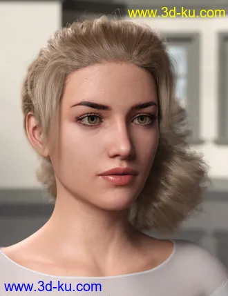 3D打印模型Low Updo Hair for Genesis 3 and 8 Female(s)的图片
