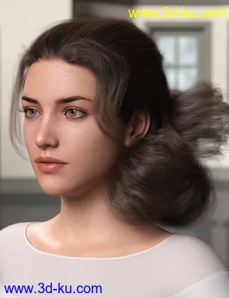 3D打印模型Low Updo Hair for Genesis 3 and 8 Female(s)的图片