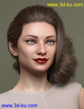 3D打印模型Low Updo Hair for Genesis 3 and 8 Female(s)的图片
