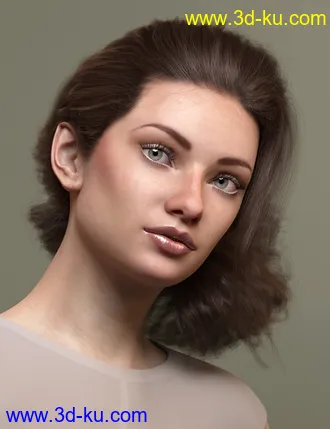 3D打印模型Low Updo Hair for Genesis 3 and 8 Female(s)的图片