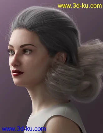 3D打印模型Low Updo Hair for Genesis 3 and 8 Female(s)的图片
