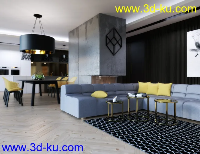 Luxury Apartment模型的图片3
