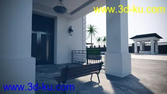 Luxury Pool House and Garden模型的图片3