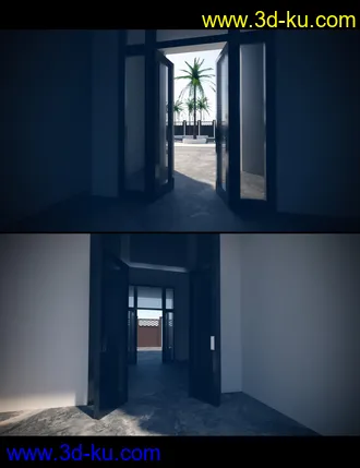 3D打印模型Luxury Pool House and Garden的图片