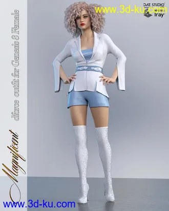 3D打印模型Magnificent dForce Outfit for Genesis 8 Females的图片
