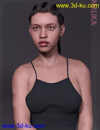 3D打印模型Malika HD & Smile HD Expression for Genesis 8 Female的图片