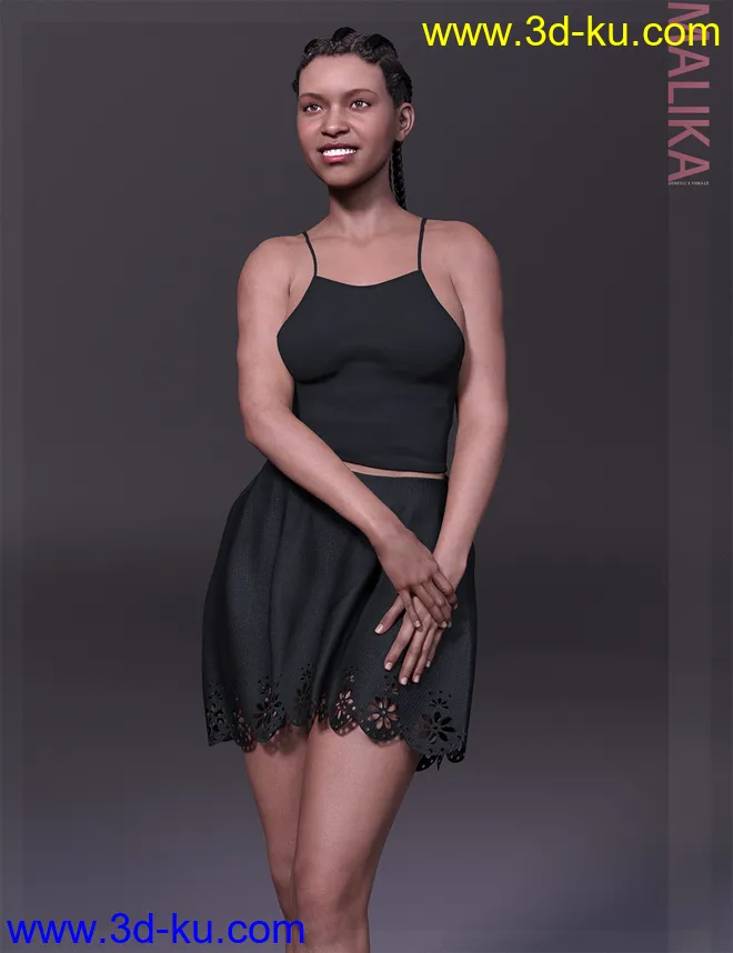 Malika HD & Smile HD Expression for Genesis 8 Female模型的图片2