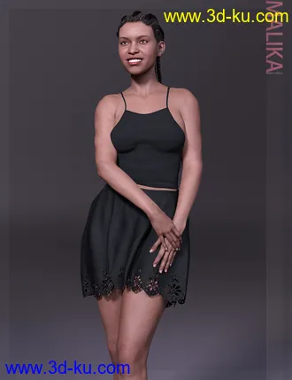 3D打印模型Malika HD & Smile HD Expression for Genesis 8 Female的图片