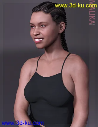 3D打印模型Malika HD & Smile HD Expression for Genesis 8 Female的图片