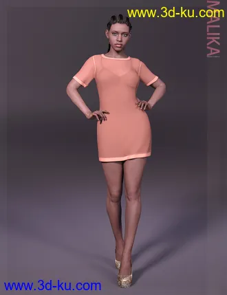 3D打印模型Malika HD & Smile HD Expression for Genesis 8 Female的图片