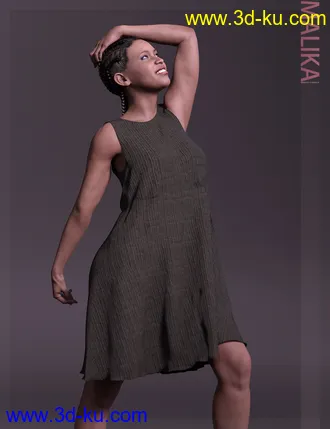 3D打印模型Malika HD & Smile HD Expression for Genesis 8 Female的图片
