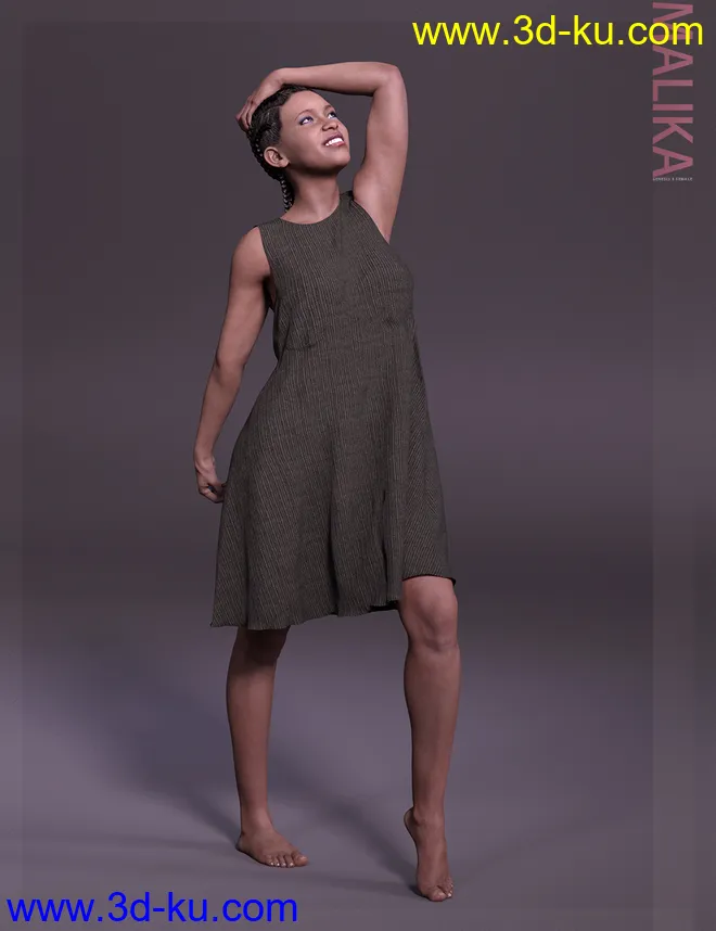 Malika HD & Smile HD Expression for Genesis 8 Female模型的图片8