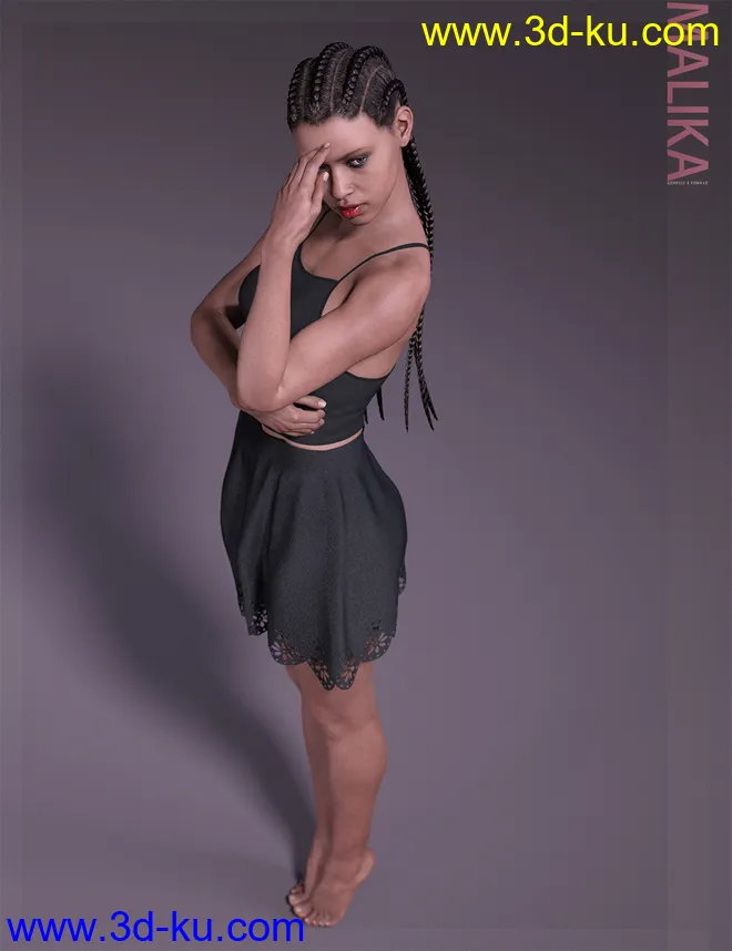 Malika HD & Smile HD Expression for Genesis 8 Female模型的图片9