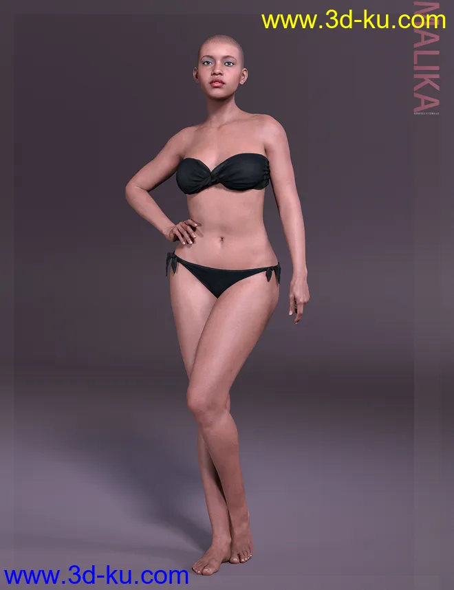 Malika HD & Smile HD Expression for Genesis 8 Female模型的图片11