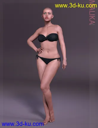 3D打印模型Malika HD & Smile HD Expression for Genesis 8 Female的图片
