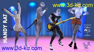 3D打印模型Mandy Rat For Genesis 8 Female的图片