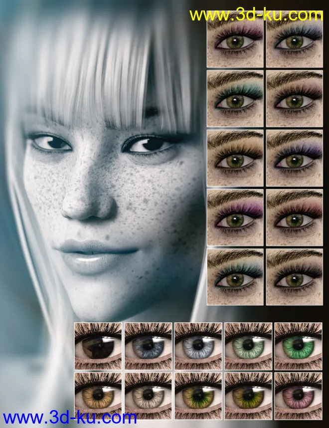 Mari HD for Genesis 8 Female模型的图片8