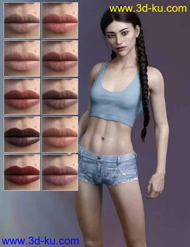Mari HD for Genesis 8 Female模型的图片9