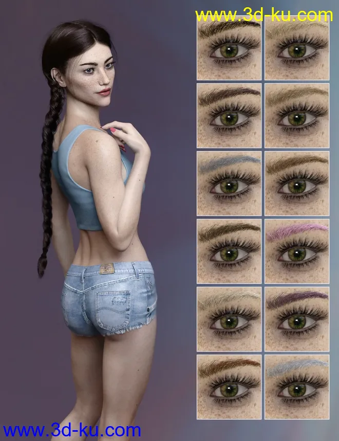 Mari HD for Genesis 8 Female模型的图片10