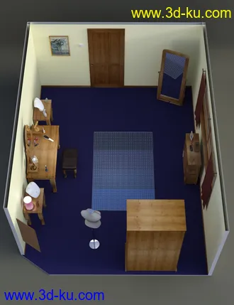 3D打印模型Maria's Dressing Room的图片