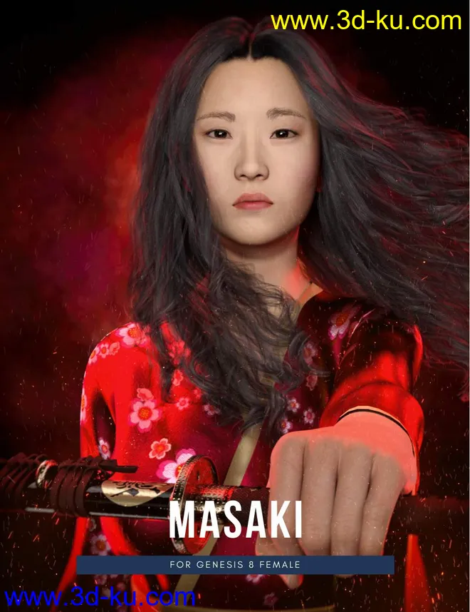Masaki - Beautiful Japanese Character模型的图片1