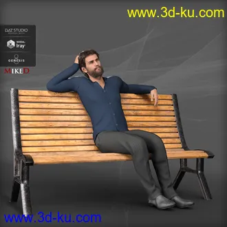 3D打印模型MD Bench Prop and Poses for Genesis 8的图片