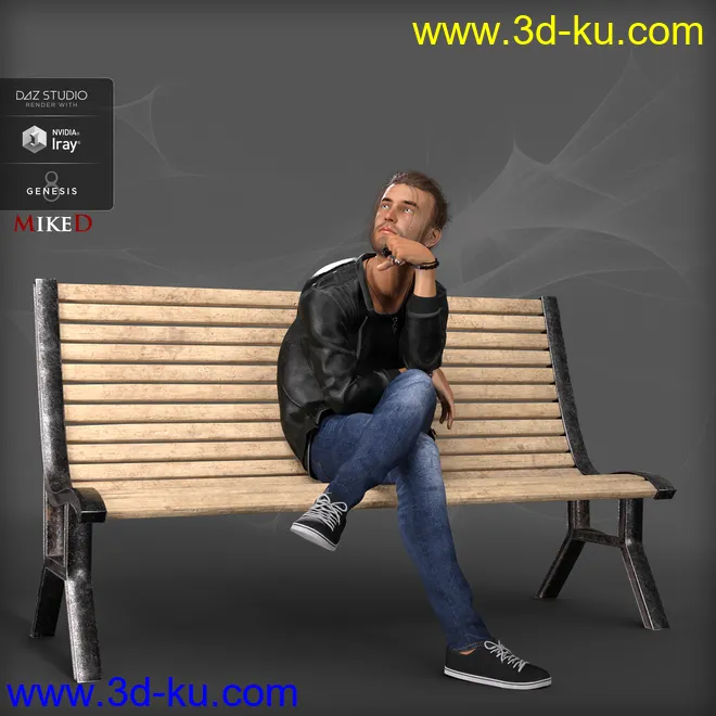 MD Bench Prop and Poses for Genesis 8模型的图片6