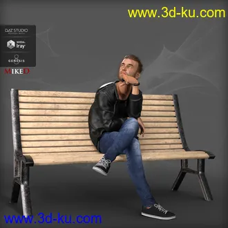 3D打印模型MD Bench Prop and Poses for Genesis 8的图片