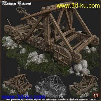 3D打印模型Medieval Catapult的图片