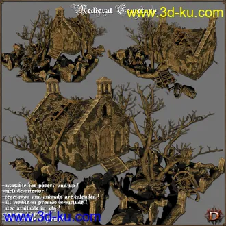 3D打印模型Medieval Cemetary的图片