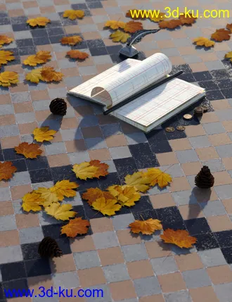 3D打印模型Medieval Church Floor Tile Iray Shaders Vol 1的图片
