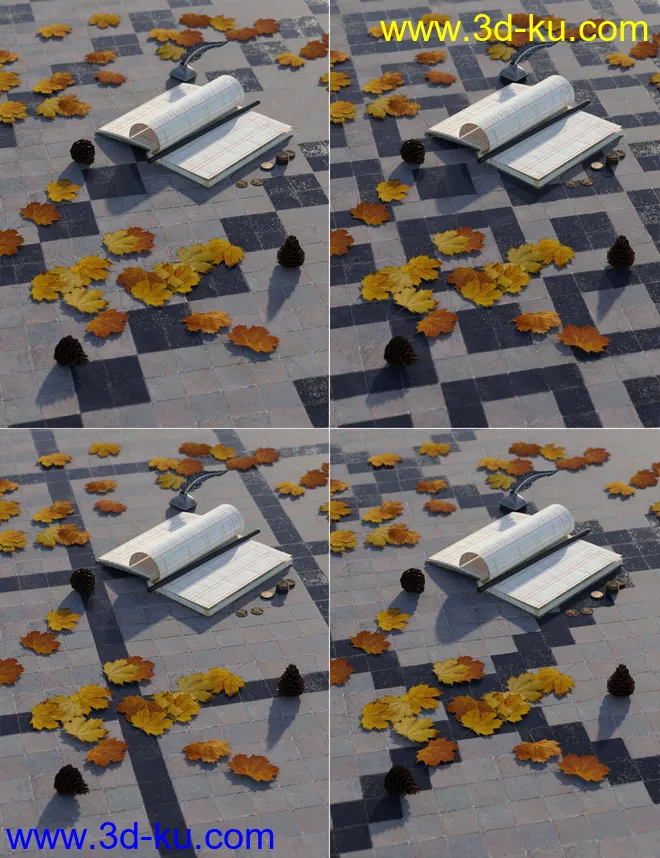 Medieval Church Floor Tile Iray Shaders Vol 1模型的图片3