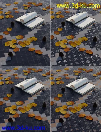 3D打印模型Medieval Church Floor Tile Iray Shaders Vol 1的图片
