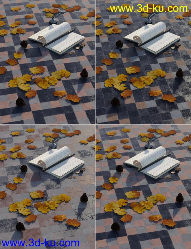 Medieval Church Floor Tile Iray Shaders Vol 1模型的图片5