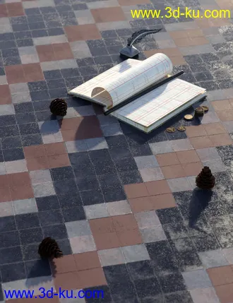 3D打印模型Medieval Church Floor Tile Iray Shaders Vol 1的图片