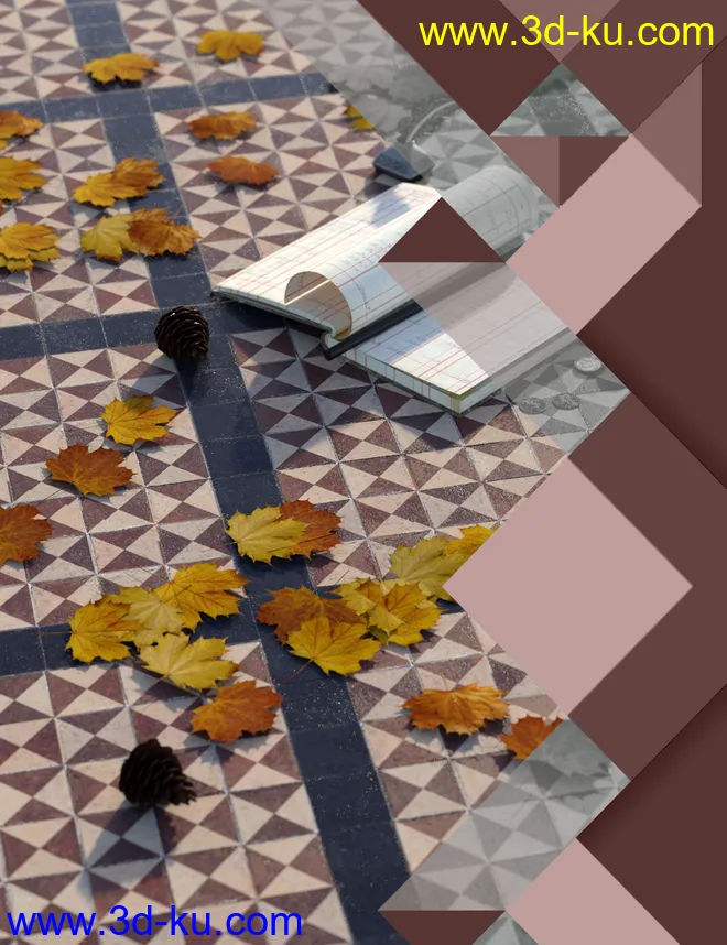Medieval Church Floor Tile Iray Shaders Vol 1模型的图片10