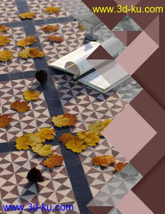 3D打印模型Medieval Church Floor Tile Iray Shaders Vol 1的图片