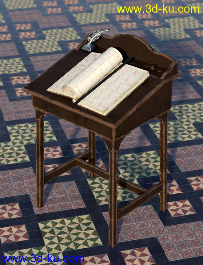 Medieval Church Floor Tile Iray Shaders Vol 2模型的图片2