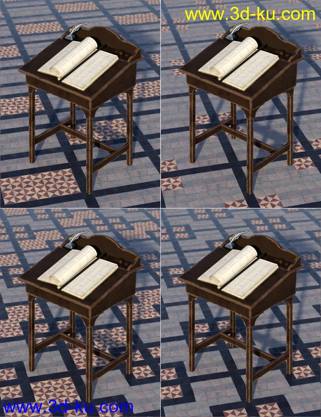 Medieval Church Floor Tile Iray Shaders Vol 2模型的图片4