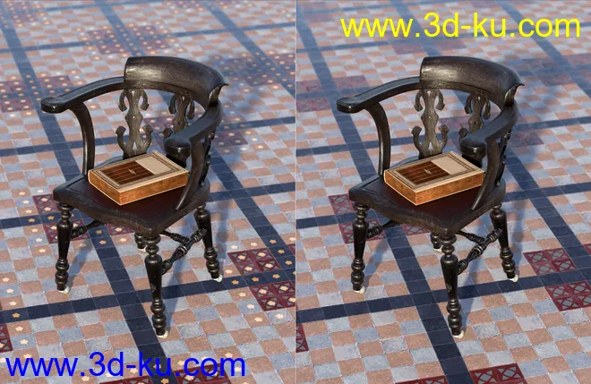 Medieval Church Floor Tile Iray Shaders Vol 2模型的图片5