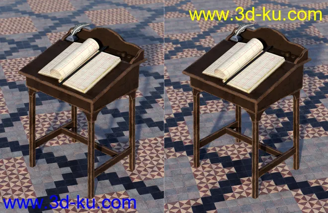 Medieval Church Floor Tile Iray Shaders Vol 2模型的图片6