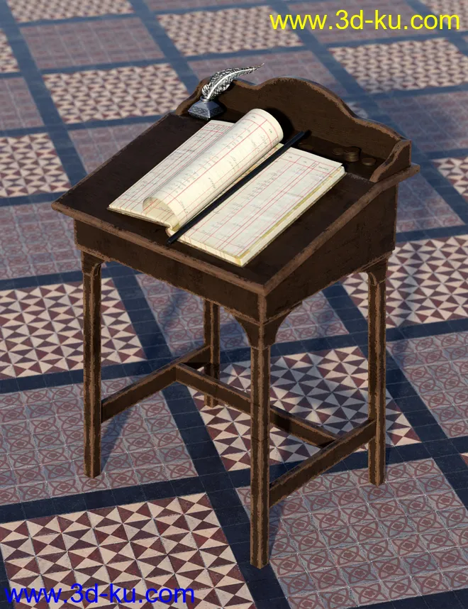 Medieval Church Floor Tile Iray Shaders Vol 2模型的图片8