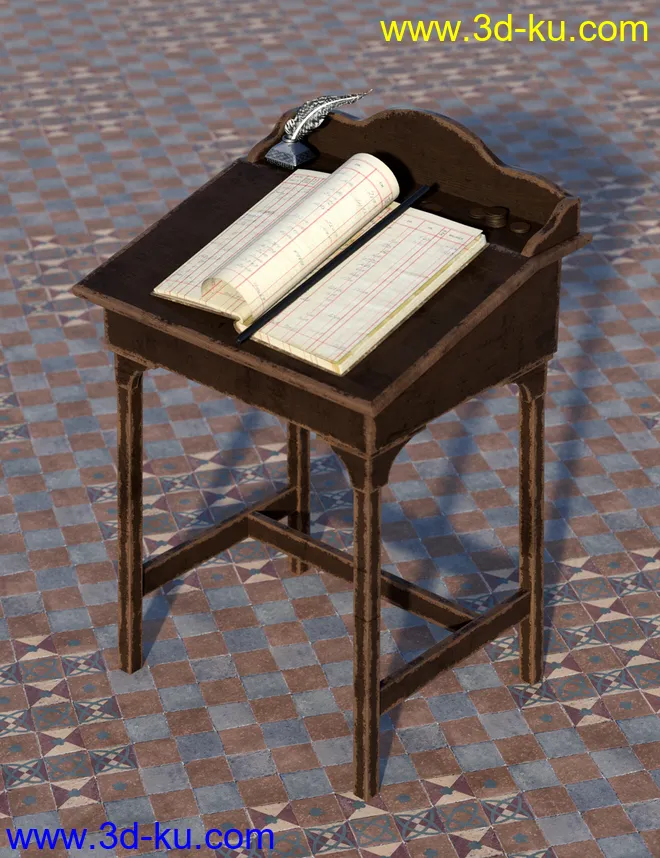 Medieval Church Floor Tile Iray Shaders Vol 2模型的图片9