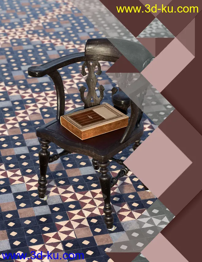 Medieval Church Floor Tile Iray Shaders Vol 3模型的图片1