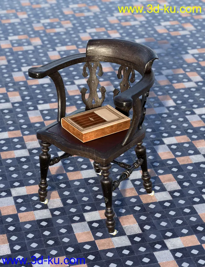 Medieval Church Floor Tile Iray Shaders Vol 3模型的图片2